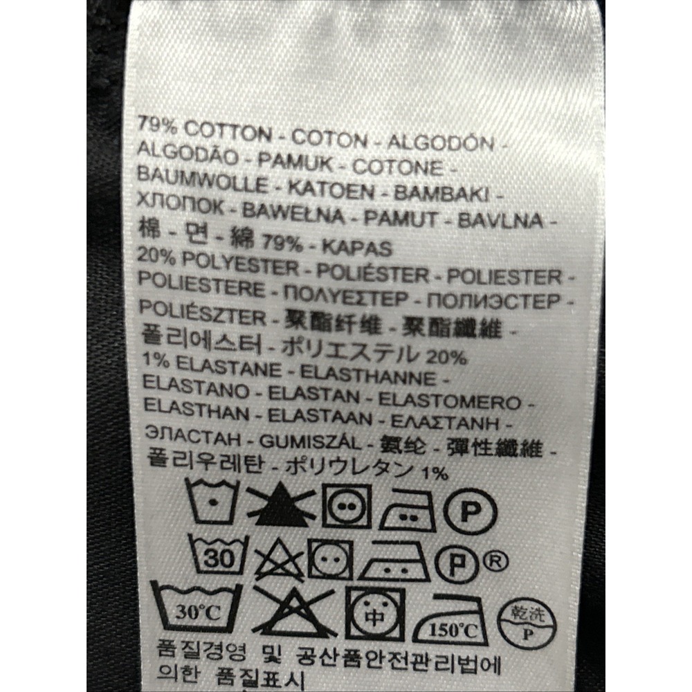 Levi's Women's Mini Icon Jean Skirt Black Tab Sz 9‎ EC 34" Waist  Stretch - Picture 10 of 10